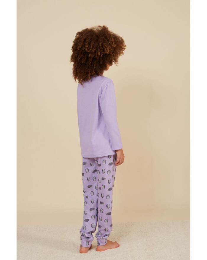 Pijama de niña de erizos