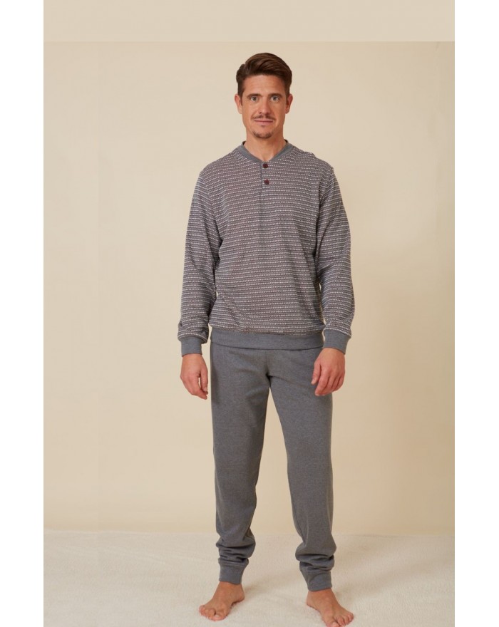 Men's jaquard pyjamas with...