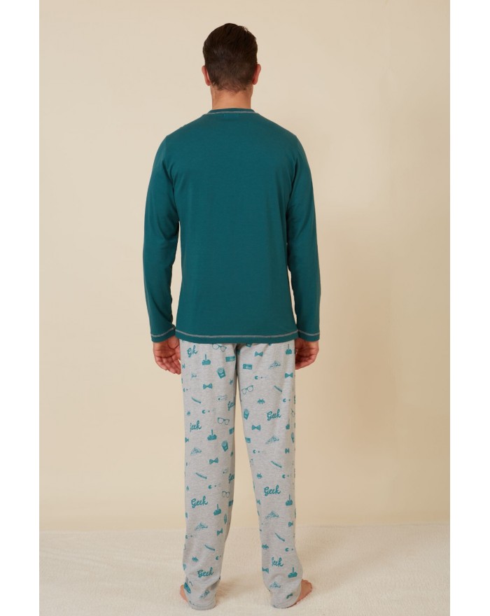 Pijama de homem com estampado "gamer" 