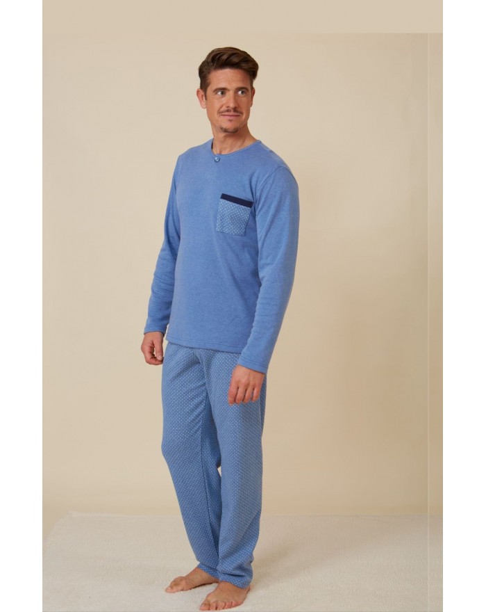 Men's jacquard pyjamas with...