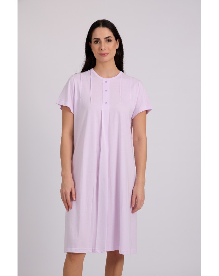 Women's nightdress 100% cotton open nightdress 